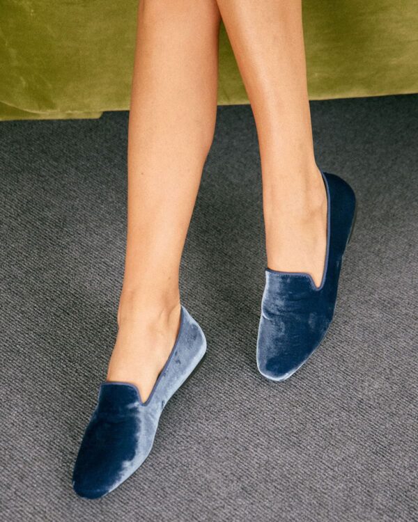 Velvet Loafer Flats