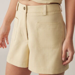 Yellow Pocket Shorts