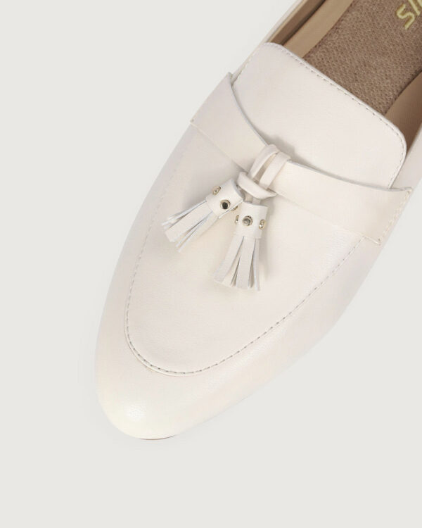 Off White Loafer Flats - Image 4