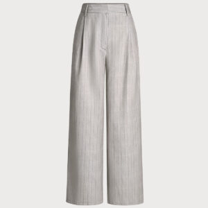 Khaki Striped Pocket Pants