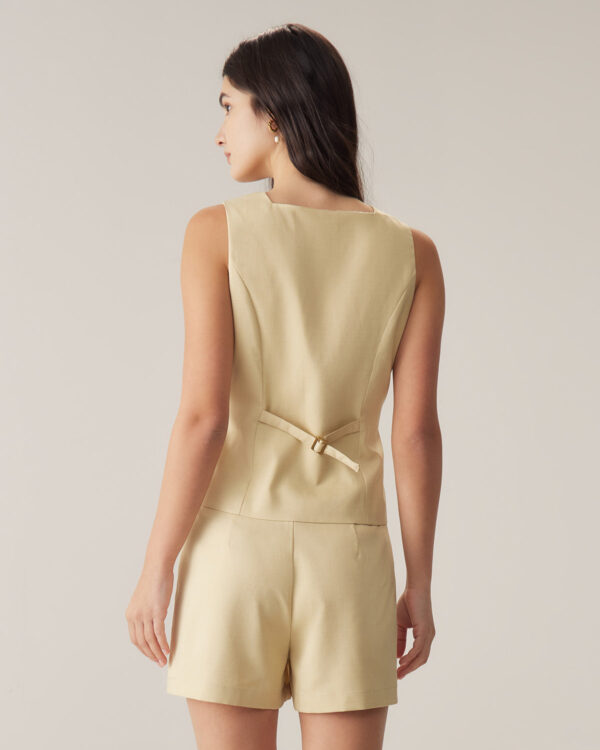Yellow Pocket Shorts - Image 6