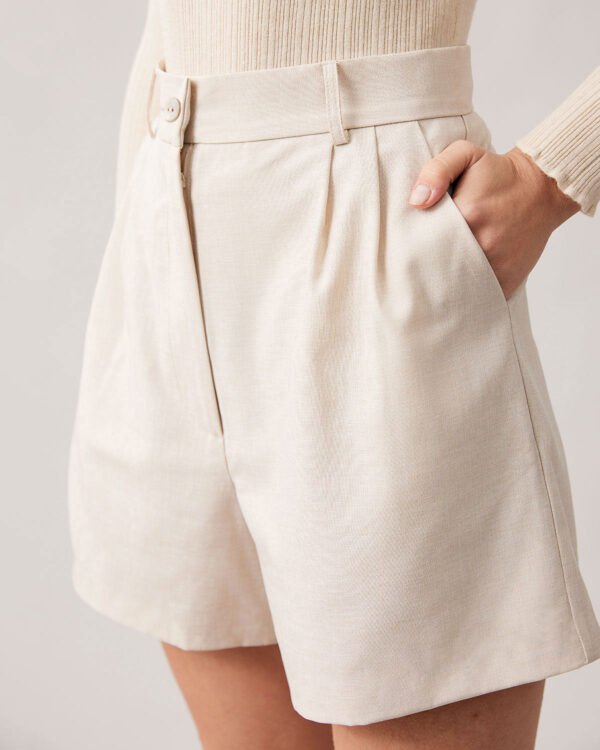 Apricot High Waisted Wide Leg Shorts - Image 2