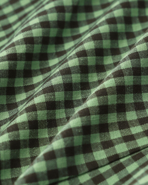 Green High Waisted Plaid Shorts - Image 8