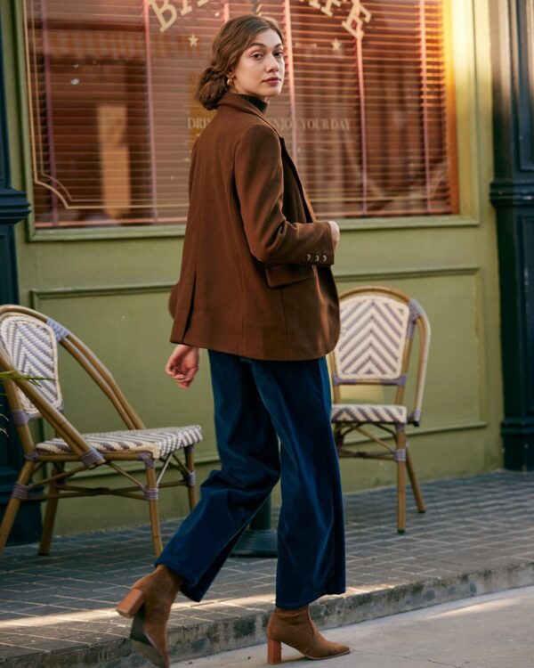 High Waisted Pleated Wide Leg Pants - Image 5
