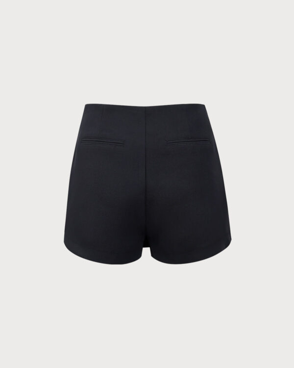 Black Wrap Zipper Skort - Image 5